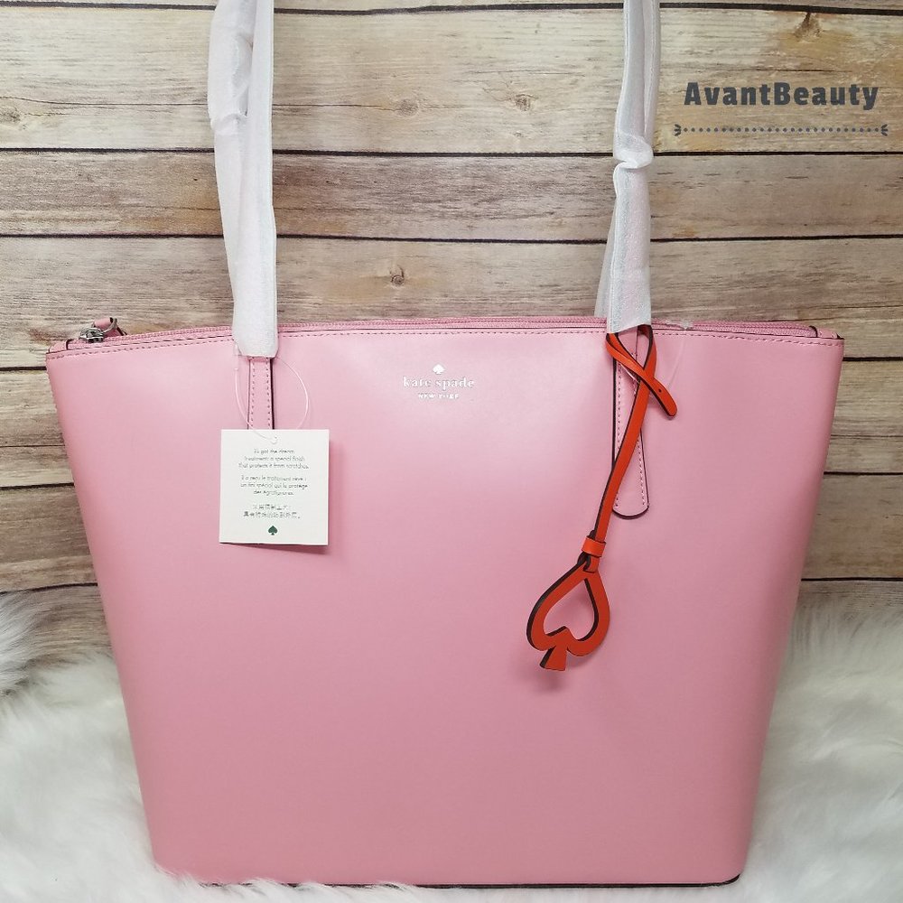 Kate Spade Large tote Bright Carnation Zina Bag - Picture 1 of 16